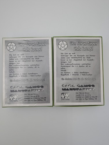 2 Nuevos Juegos de Cartas Cthulhu - Gotten Riten Uno Damonen - Uno Aún Sellado - De Colección - Imagen 8 de 12
