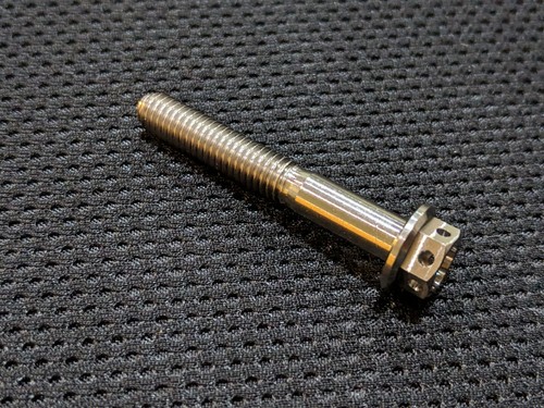 Racefasteners M6 / M8 / M10 Titanium drilled hex head flange Ti pinch bolts - Picture 22 of 90
