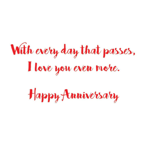 Anniversary Greeting Card - Brushed Hearts - Imagen 2 de 2