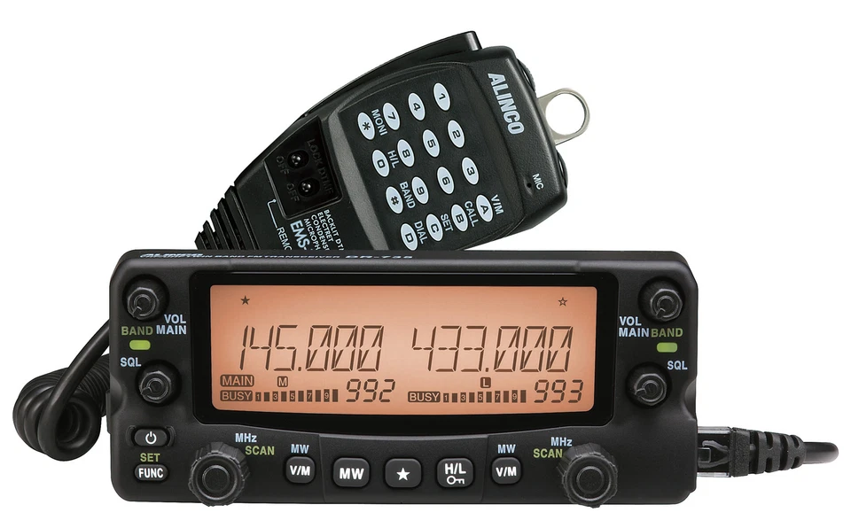 ALINCO DR-735E Twinband Mobilfunkgerät 2m/70cm mit DTMF-Mike EMS-79 - Bild 2 von 4