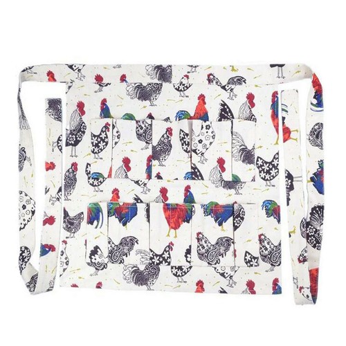 Egg Collecting Apron 12 Pockets Hold Chicken Farmhouse Home Kitchen Waterproof - Picture 5 of 16