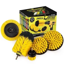 Drillbrush Grout Cleaner Brush Kit - Bathroom Drill Brush Attachment Set