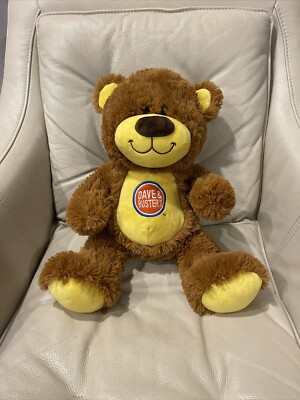 Toy Factory Dave And Busters Brown Bear  Plush Stuffed Animal