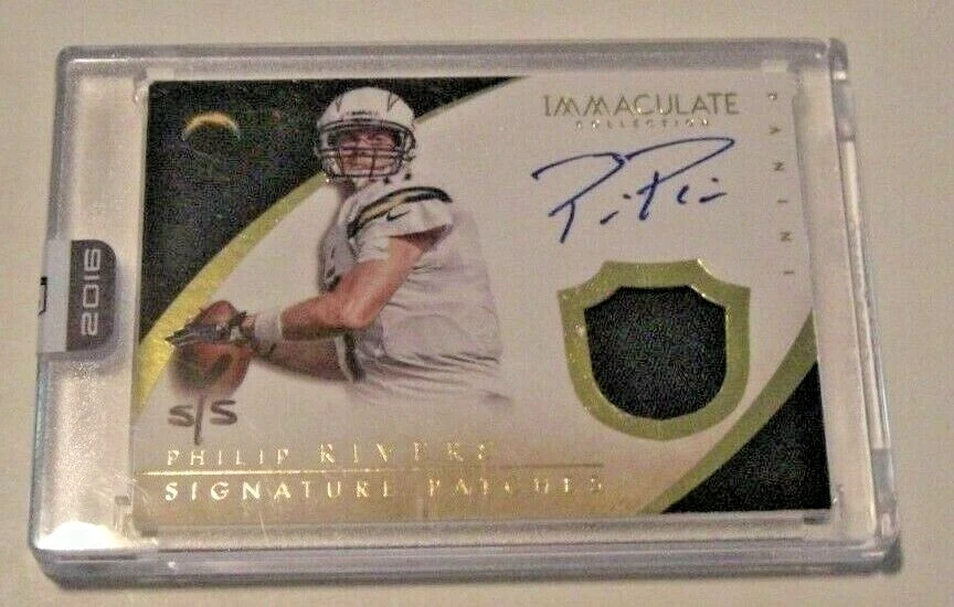 PHILIP RIVERS 2016 PANINI HONORS RECOLLECT GAME USED JERSEY AUTO 5