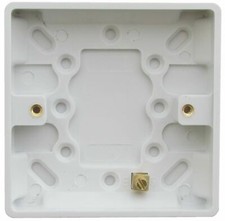 White Plug Socket Switch Spur Cooker DP Switch Back Box Pattress Dry Lining 