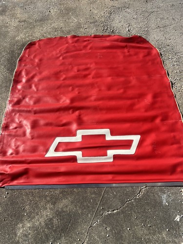 "Cubierta de caja de camioneta El Camino hecha a medida vinilo rojo y blanco Chevy Chevrolet 68"" de largo" - Imagen 3 de 11