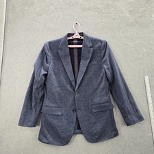 Bonobos Men Blazer 42R Blue Button Long Sleeve Fortex Italy
