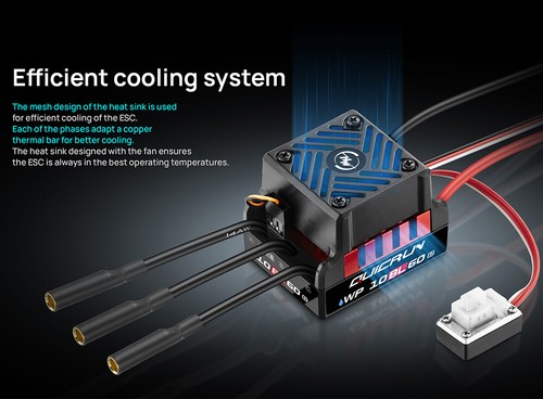 HobbyWing QuicRun 10BL60 60A Brushless ESC for 1/10 RC Drift Car Off-road Buggy - Picture 13 of 25