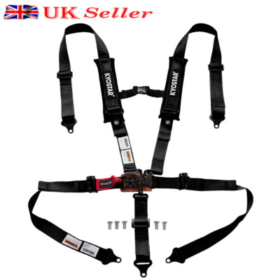 KYOSTAR Universal Latch&Link 5-Point Racing Safety Harness Seat Belt Heavy-duty