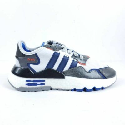 Star Wars Adidas Mens NITE JOGGER Sneakers White Blue Lace Up Low Top 5 M New