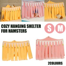 Cozy Breathable Hamster Hideout House Curtain Guinea Pig Rat Cage Door Decor AU
