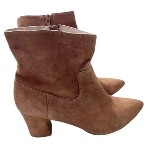 CHINESE LAUNDRY Kristin Cavallari Women’s Rusty Red/Brn Suede 3” Boots-Size 10