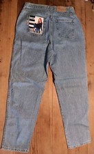 VTG GITANO Relaxed Fit Jeans Women's 16 Heavy Cotton Tapered Leg Mom High Rise