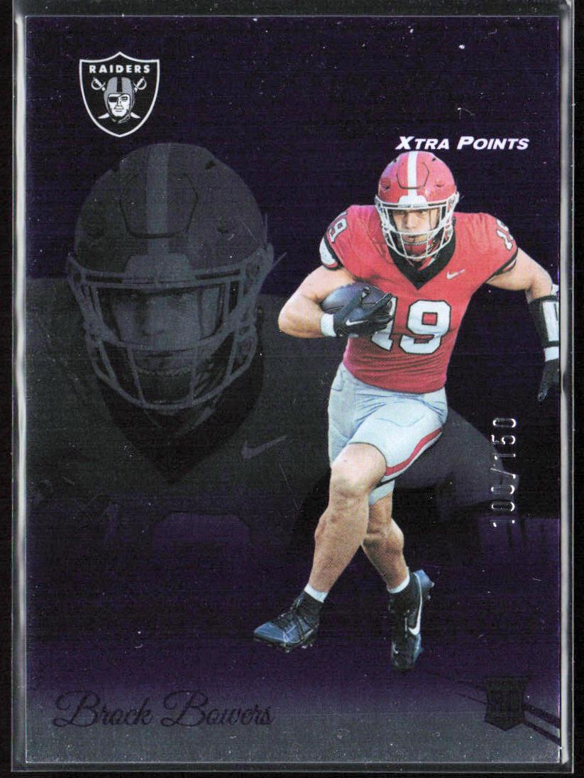 2024 Panini Prestige #305 Brock Bowers Purple Xtra Points #/150