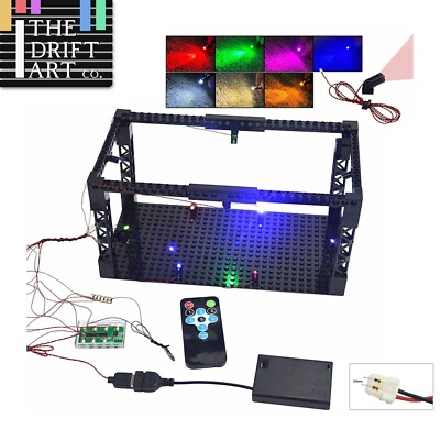 Light Table Lamp Dot Searchlight Spotlight LED Color Building Blocks Brick Toy