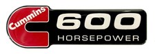 Cummins600 Horsepower Diesel Emblem