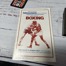 Boxing (Intellivision, 1980) Complete in box with overlays.