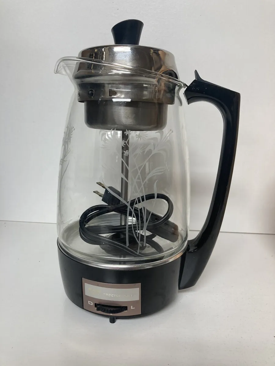 Vintage Proctor-Silex SCM 11 Cup Glass Percolator Coffee Maker Model 70503