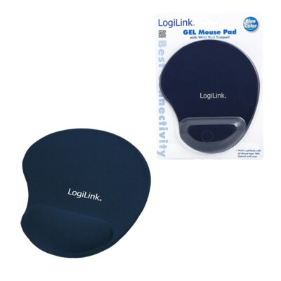 ERGONOMISCHE UNTERLAGE FÜR MAUS MOUSEPAD HANDKISSEN TAPIS DE SOURIS BLUE BLEU