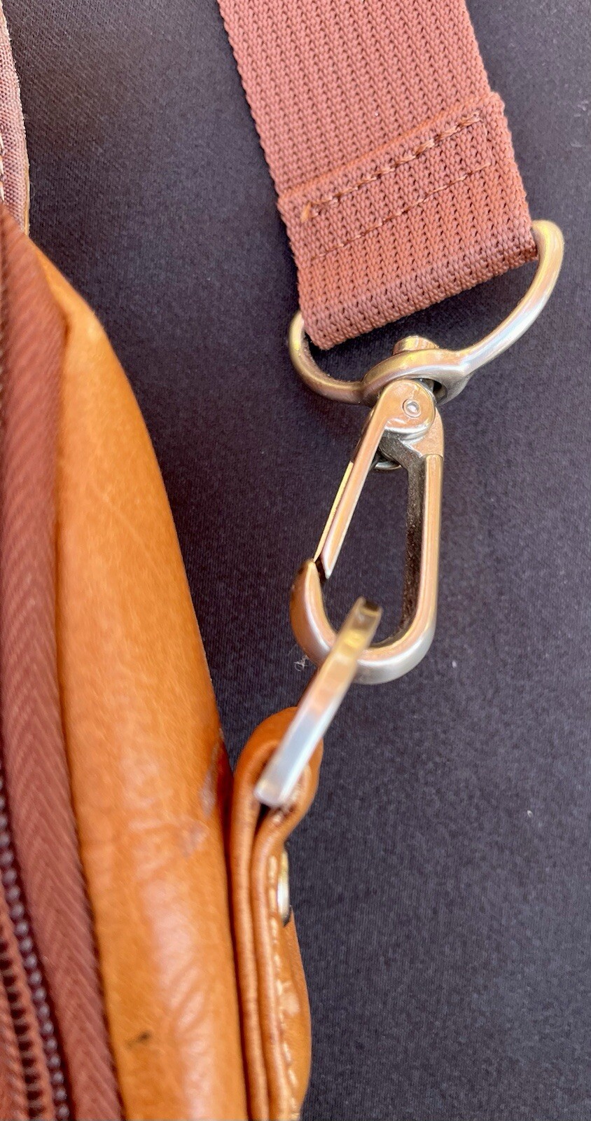 Wilson’s Leather Computer Bag Brown Computer Brie… - image 6