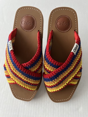 chloe sandals red