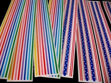 Mrs. Grossman's 4TH OF JULY Stickers 8 Strips "Rainbow &Patriot" Accent Stickers
