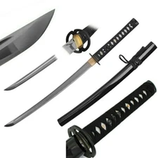 32" WAKIZASHI OR 41"SAMURAI SWORD FULL TANG HANDFORGED 1045 Carbon Steel Blade