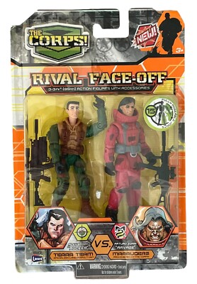 THE CORPS Rival Face-Off Terra Team/Marauders 2 Action Figures 2008