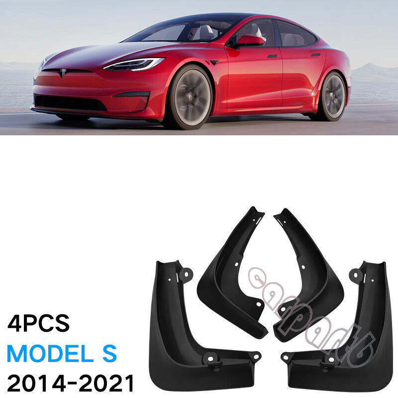 For Accessories Tesla Model S Mud Flaps Front Rear Splash Guards Fender 2014-21