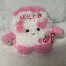 Bum Bumz by Russ Breakfast Bumz Sunday Strawberry Milk 4.5" Beanbag Mini Plush