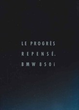 Catalogue Brochure BMW 850 I 2/1989 Belgique en français