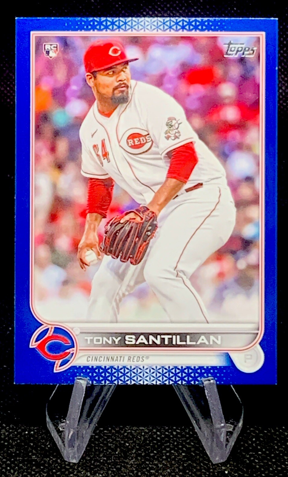 2022 Topps Royal Blue Tony Santillan #111 RC Cincinnati Reds