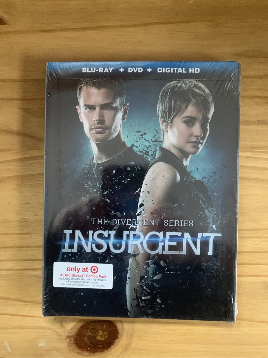 Divergent Insurgent Blu-ray DVD Bonus Disc 3 Disc Deluxe Target
