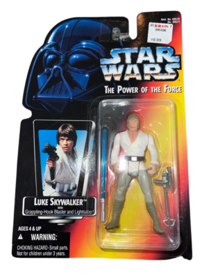 STARWARS 1995年製 フィギュア スターウォーズ 希少！ Kenner Star Wars Luke Skywalker The Power of the Force White