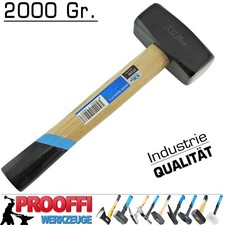 Profi Fäustel Schlosserhammer 2000 Gr Werkstatt Vorschlag Hammer Holzstiel XT042