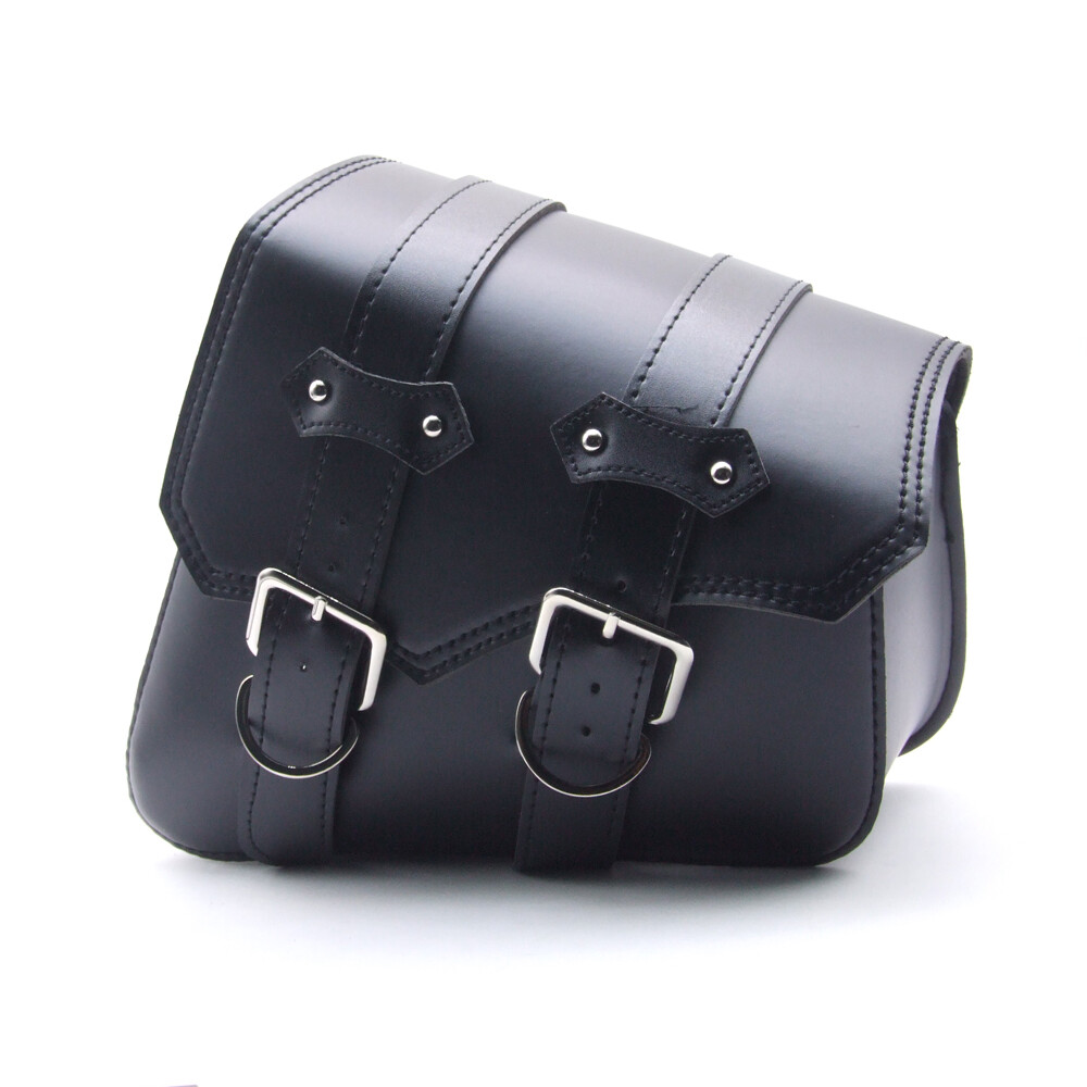2xMotorcycle PU Leather Side Saddle Bags Storage For Harley