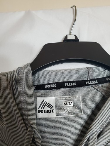 Rebook Women's Hoodie Pullover Activewear Striped Black & White Size Medium - Picture 3 of 11