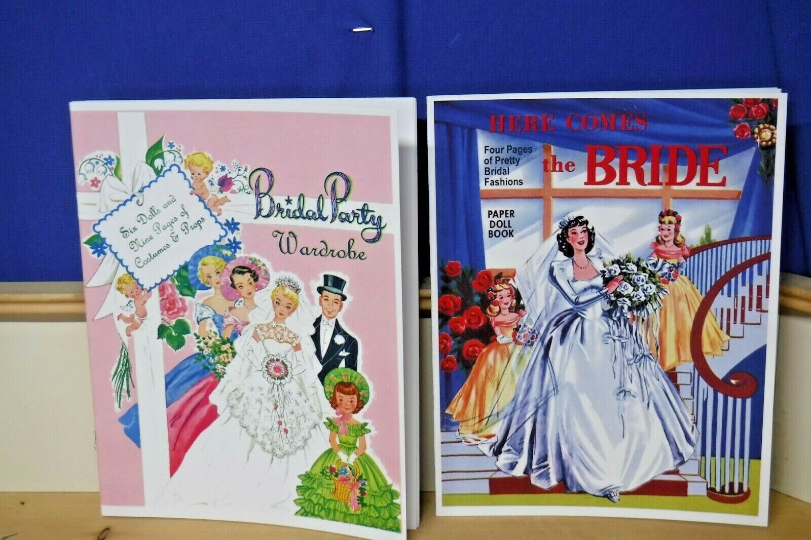 Bridal Party Wardrobe & Here Comes the Bride Paper Dolls - Reproduction (PD-72)