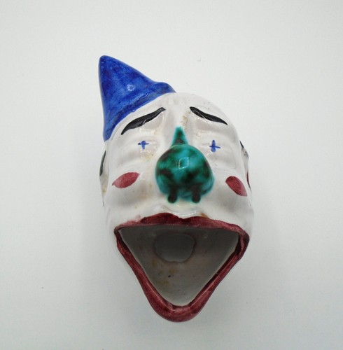 VINTAGE Figural " CLOWN BABY FEEDER " Made in ITALY