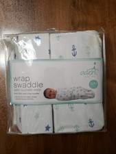 NEW Aden Anais 2-Pack Baby Wraps Swaddle Size S/M 0-3 Months Cotton