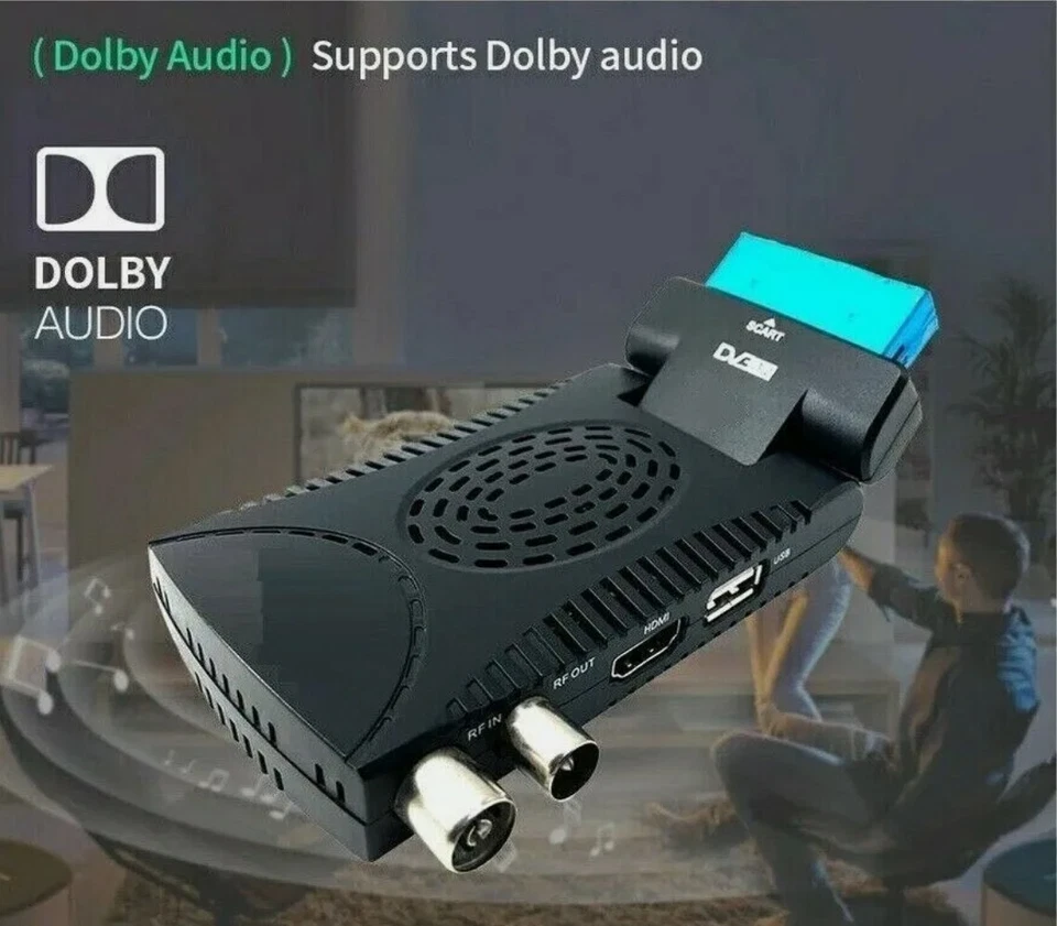 Decoder DIGITALE TERRESTRE Mini HD Dvb T2 Usb HDMI Presa Scart Ricevitore USB - Immagine 3 di 4