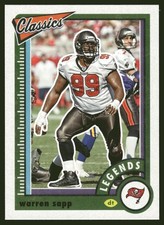 2022 Panini Classics Warren Sapp Tampa Bay Buccaneers #132