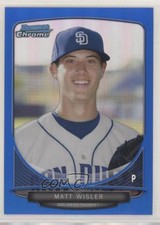 2013 Bowman Chrome Prospects Blue Refractor 153/250 Matt Wisler #BCP149 9pd