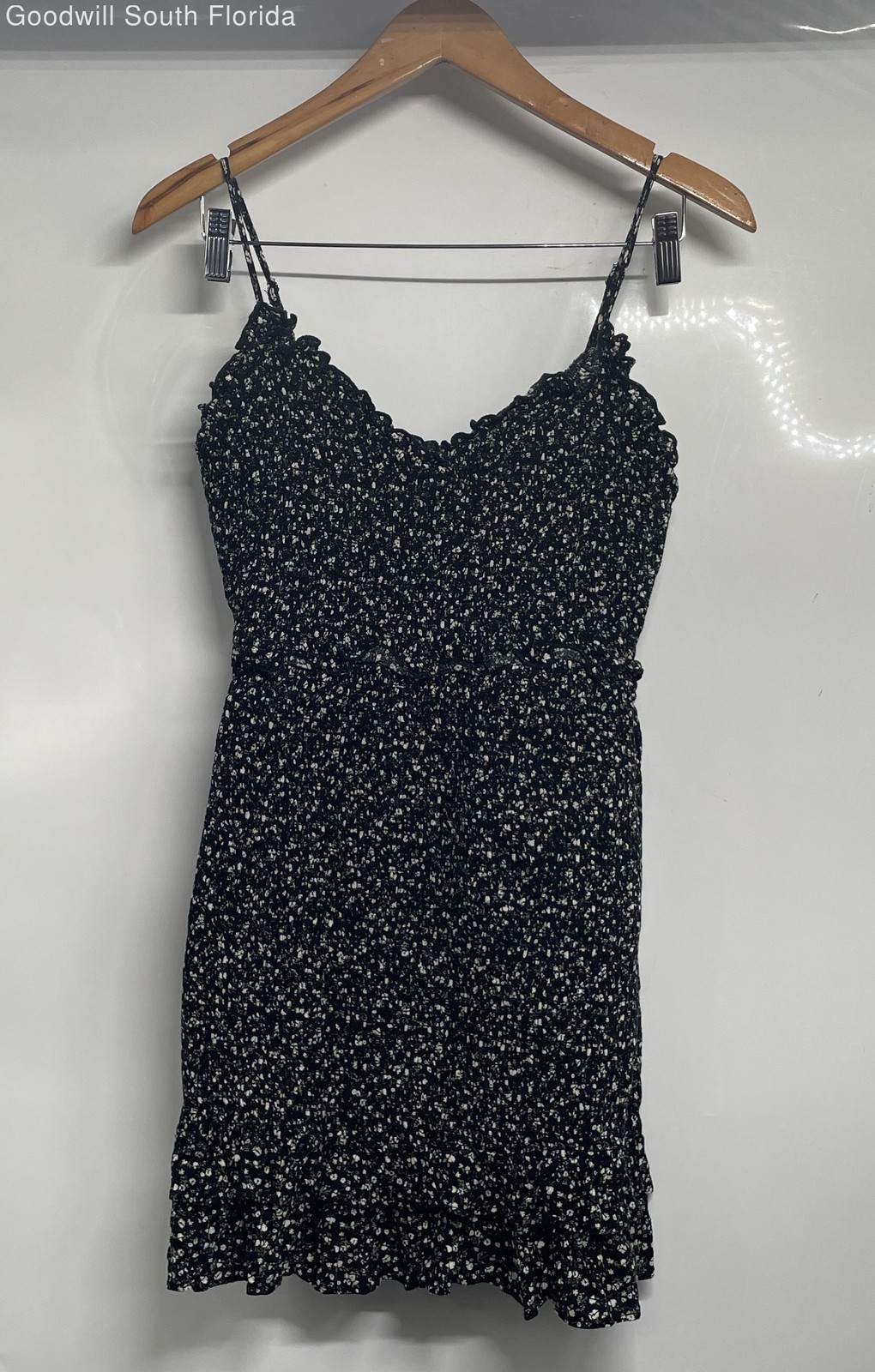 Forever 21 Womens Multicolor Floral Print Sleeveless Ruffle Mini Dress Size S