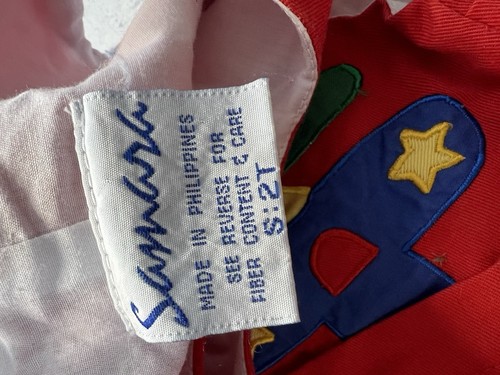 Vintage Samara Boys 2T Lined Helicopter Romper - Picture 3 of 3