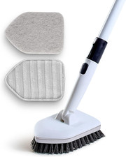 Shower Scrubber 3 in 1 Extendable Long Handle 58" Cleaning Brush - Non Scratch S