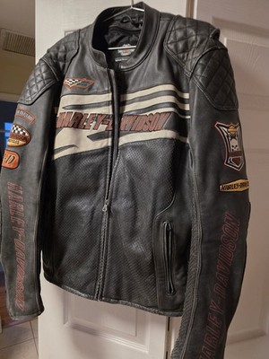 Harley Davidson Leather Jacket XL Mens Excellent Condition