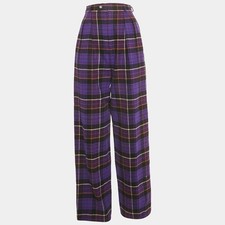 Saint Laurent Vintage Purple Flannel Trousers M