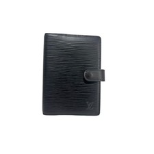 Louis Vuitton Epi Agenda PM R20052 Noir Black Notebook 6 hole type Leather Spain