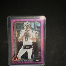 Topps Chrome Jake Browning Cincinnati Bengals #63 Purple Parallel 158/250